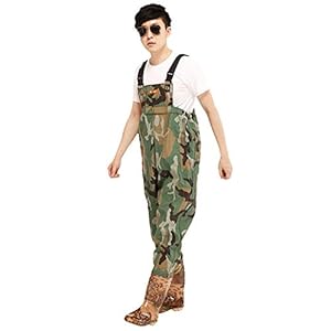 Vissen Borst steltlopers Boot Voet Borst steltlopers Cleated 2-laags Nylon/PVC Vissen & Jagen Lichtgewicht waterdichte borst steltlopers voor mannen en vrouwen Jagen Bootfoot Waterdicht