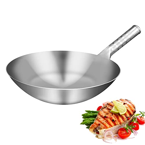 Sartén Wok de Acero Carbono 32 cm con Mango