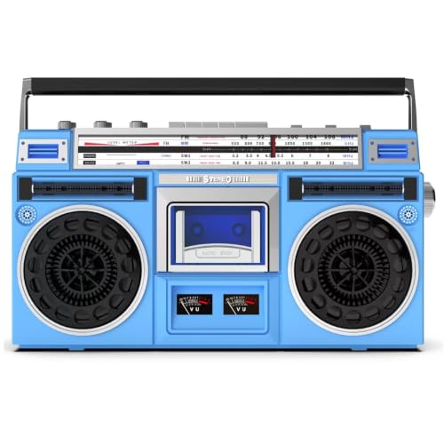 Ghettoblaster vintage pour pique-nique et soirées rétro avec radio FM et lecteur cassette