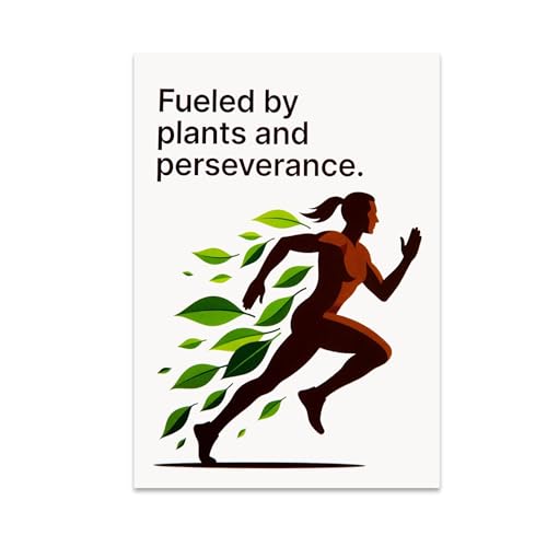 Athlete Wall Art Poster Print - Fueled by Plants and