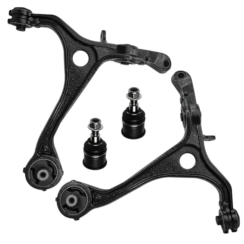 Image of Detroit Axle - Front 4pc Control Arms Kit for 2004-2006 Acura TL, 2 Lower Control Arms 2 Lower Ball Joints 2005 Replacement