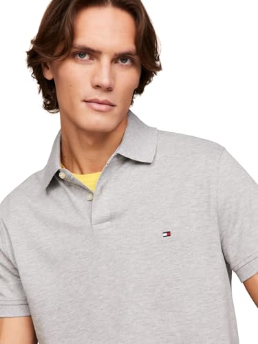 Image of Tommy Hilfiger Men's Short Sleeve Polo Shirts in Regular Fit With Stretch and Organic Pique Cotton