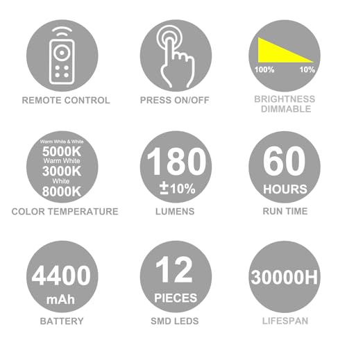 Image of LUXSWAY Picture Lights for Paintings,Art Light,Dimmable Preset Timer Off Display Light for Portrait,Dart Board,Gallery,Showroom-Gold Color