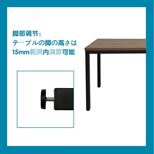 *最短翌日配達可*会議用テーブル パソコンデスク ダイニング テーブル pcデスク table オフィステーブル 作業テーブル 会議机 机 頑丈で組立簡単 ゲーミングコンピュータデスクオプション オフィス学習デスク オフィスデスク 会議デスク テーブル 事務机 仕事机 (長120cm*幅60cm*高72cm) [4]