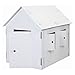 Produktbild KREUL 39105 - Joypac Bastelkarton Spielhaus, XXL, ca. 120 x 80 x 110 cm groß, aus stabiler weißer Pappe, zum bemalen, bekleben und dekorieren, ideal für Kinder, Weiß