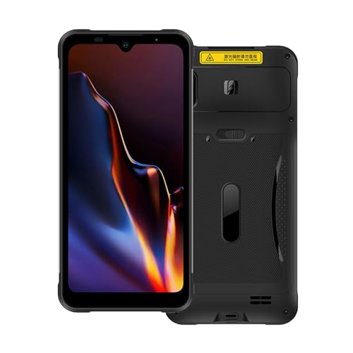 Breloom Android 12 Escáner de código de barras, PDA industrial de 6 pulgadas, 6 GB+128 GB, 1D/2D/QR Rugged PDA, 4G/Wi-Fi 5/BT 5.0, terminal de datos de mano para almacén de inventario y logística