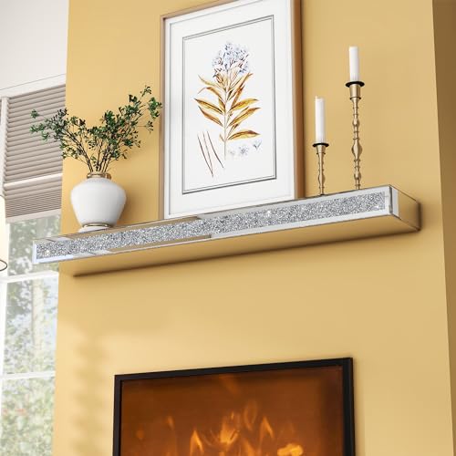 60 Inch Mirrored Fireplace Mantel