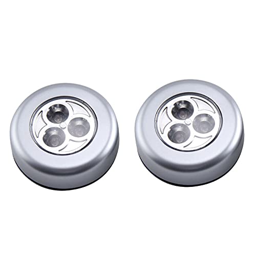 WTING 10pcs Tap Light Push Lights, Battery-Powered LED Mini Wireless Night Light Stick Tap Touch Lamp Stick-on Push Light,for Closets,Cabinets,Counters or Utility Rooms