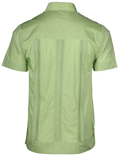 Guayabera Shirt Classic Poly Cotton Blend Short Sleeve NCM-16733