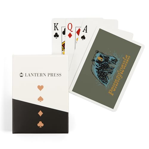 Lantern Press Naipes de Poker Black Bear 52 Cartas