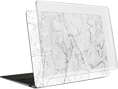 Skinit Case + Skin Compatible with MacBook Air 13in M1 (2021) Originally Designed White Marble Design
