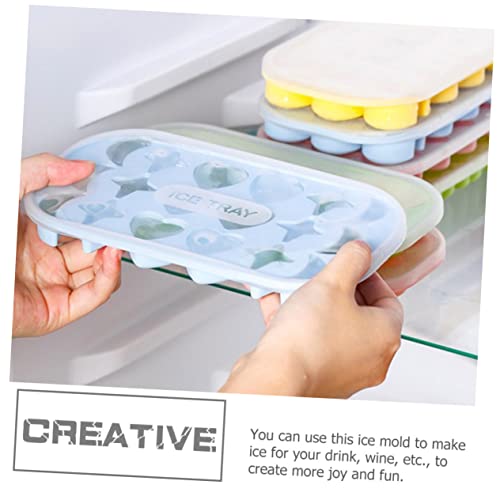 Dos bandejas de silicona para cubitos de hielo reutilizables miniatura 5