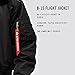 Alpha Industries Men's B-15 Flight Jacket (L, Black)