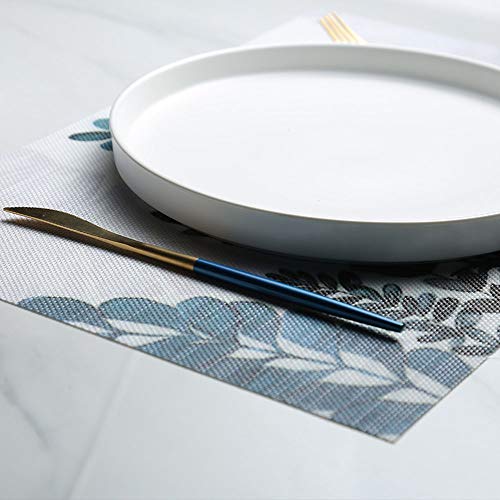 Sets de table rigides antitaches en PVC tissé lavable ultra résistant - 5