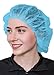 SAFEKO Unisex Polypropylene Bouffant Caps, 100 Count [BLUE | 24
