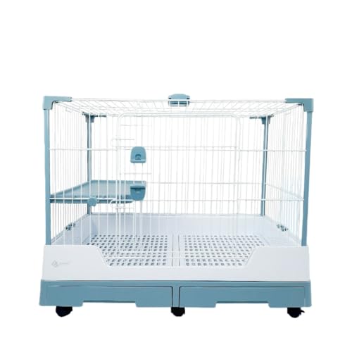 Jopsavmペットサークル 小型犬 ケージ 室内 ケージ ペットホーム 組み立てが簡単 お手入れが簡単 ダブルロック設計 高い安全性 移動が簡単な6つの車輪 インテリア性の高い 明るいカラー4色を選べいただけます 小型犬 猫 ウサギまで使えるケージ (ピ