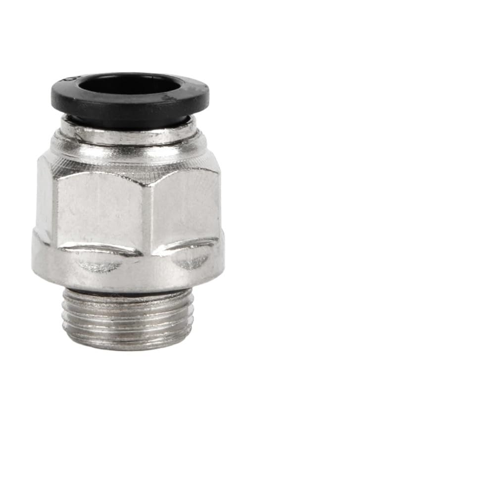 G PC - Conector rápido neumático para manguera de tráquea 4, 6, 8, 10, 12 mm, conector rápido neumático co/mpone/nts con anillo de sellado (GPC12-03)