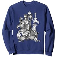 The Nightmare Before Christmas Jack Sally Monster Draw Sudadera