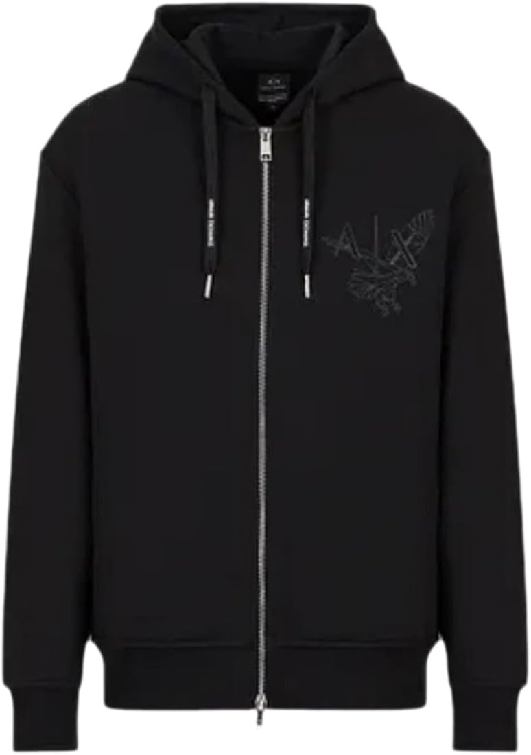 Buy Black Full Sleeves Zip-Up Hoodie/Sweatshirt with 2 Side Pocket  
