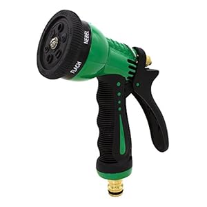 VARIOSAN massieve tuinhanddouche 11770, aluminium, 6-voudig verstelbaar, snelkoppeling