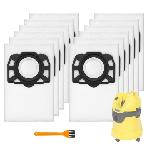 12 sac aspirateur wd3, pour filtre aspirateur karcher kfi 357,sac aspi kfi357,wd3 vacuum bag,pour karcher WD2, KWD1, KWD2, KWD3, MV3, WD3.200 - WD3.800 M,...