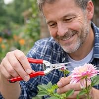 Ausdünnschere 20,3 cm, Bypass-Auslichtschere für Bonsai & Sträucher, gezahnte Edelstahlklingen, rutschfeste Griffe, Gartenschere zum Ausdünnen – Ansicht 5