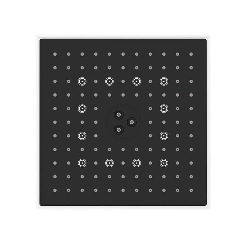 Image of SwitchFlow 3.0 Multi Function Shower Head | High Pressure 3 Spray Modes- Rain, Mist, Massage (Unique Dancing /Rolling Function) | ABS Chrome Finish | 20x20 cm Bathroom Shower