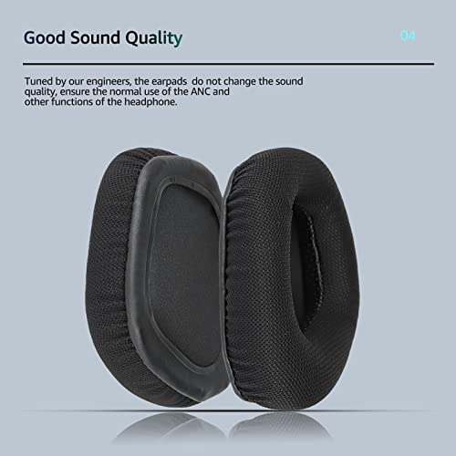 Almohadillas para auriculares Fabric Earpads para Corsair Void (Pro/Elite/V2/RGB/SE/USB) - Negro miniatura 6