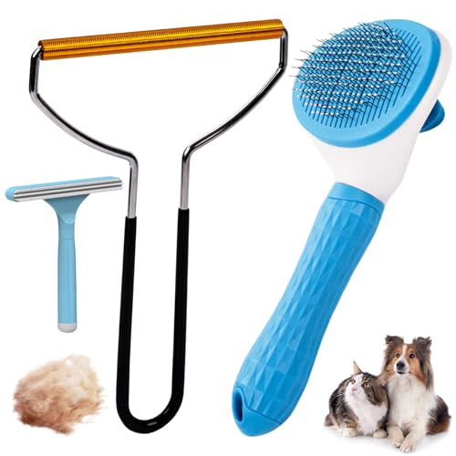 Analan 3-in-1 Pet Hair Remover & Grooming Set