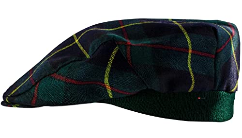 Casquette plate tartan MacLeod, fabrication écossaise authentique et finitions haut de gamme