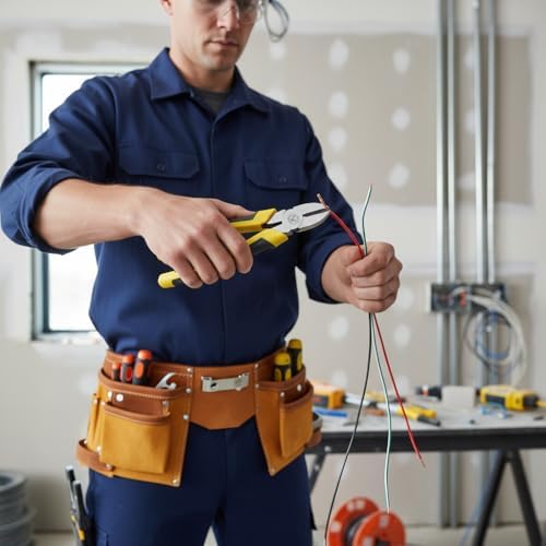 8-Inch Heavy Duty Diagonal Cutting Pliers, 50CrV Steel with 65HRC Hardened Cutting Edges, Bi-Material Anti-Slip Grip - Ideal for Electrical Wire, Cable & Metal Cutting — 사진 7