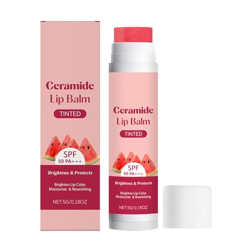 Byuexhp Bálsamo Labial Con Color Para Mujer,Lápiz Labial Brillante Con SPF 50 Y Hidratante | Barra Hidratante Natural,Para Viaje Eventos Exteriores Citas Cumpleaños San Valentín Fiestas