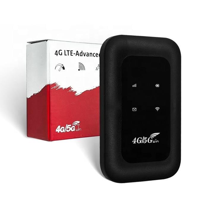 Image of QIWA 4G Wireless Pocket Router Modem - Portable, Multi Device WiFi Hotspot Device, Plug and Play, Battery Backup & All 4G / 5G Sim Support