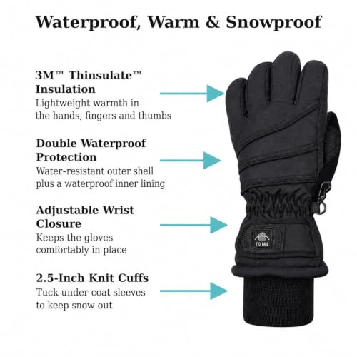 Image of N'Ice Caps Kids Waterproof Winter Thinsulate Warm Gloves