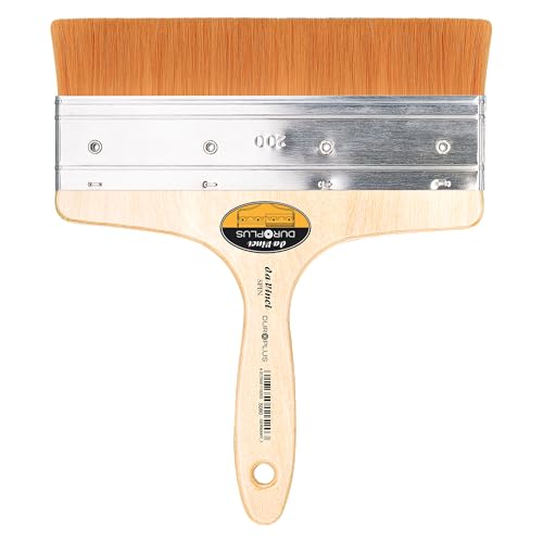 Image of da Vinci Watercolor Series 5080 CosmoTop Spin Paint Brush, Wash Synthetic with Red Handle, Size 200 (5080-200)