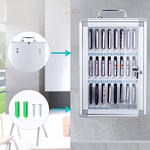 Armario para móviles de aleación de aluminio con llave resistente 7