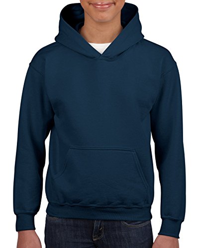 Gildan Boys Heavy Blend Hooded Sweatshirt, XL, Navy - Main Image