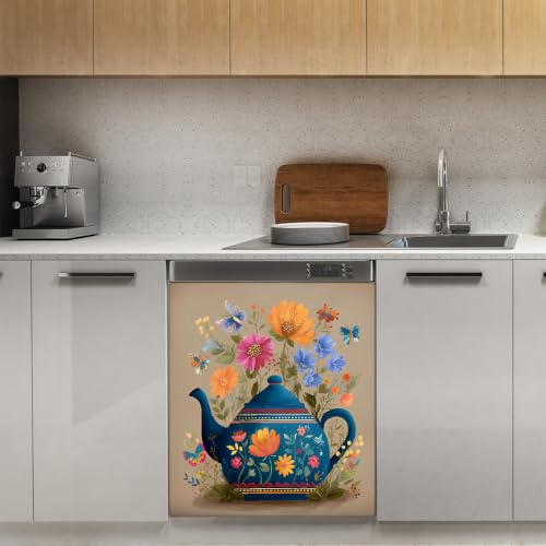 Fundas reutilizables para lavavajillas con imán para decorar cocinas rústicas 4