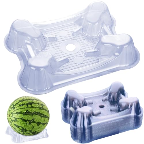 QiWeiFaCai 30 Pcs Plastic Melon Cradle Plastic Melon Cradle Keep Watermelon Off of The Ground and Getting Moldy Holds up to 20 lbs Plastic Stand for Watermelon Pumpkin and Squash