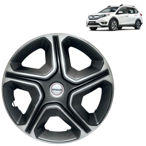 Image of PRIGAN BRV Grey Silver Wheel Cover 16 inch for BRV (Set of 4 Pcs) (Press Fitting) Model Name- Nexon Grey Silver 16