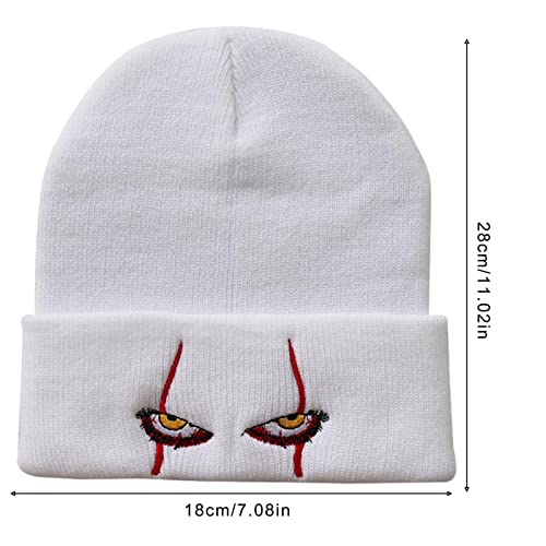 chapéu do palhaço, Chapéu feito malha lã, Chapéu palhaço olhos assustadores gorro malha chapéu dança