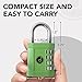 Padlock 4 Digit Combination Lock - for Gym School Locker, Outdoor Gate, Shed, Fence, and Storage - Weatherproof Metal - Keyless, Easy to Set, Resettable - Green