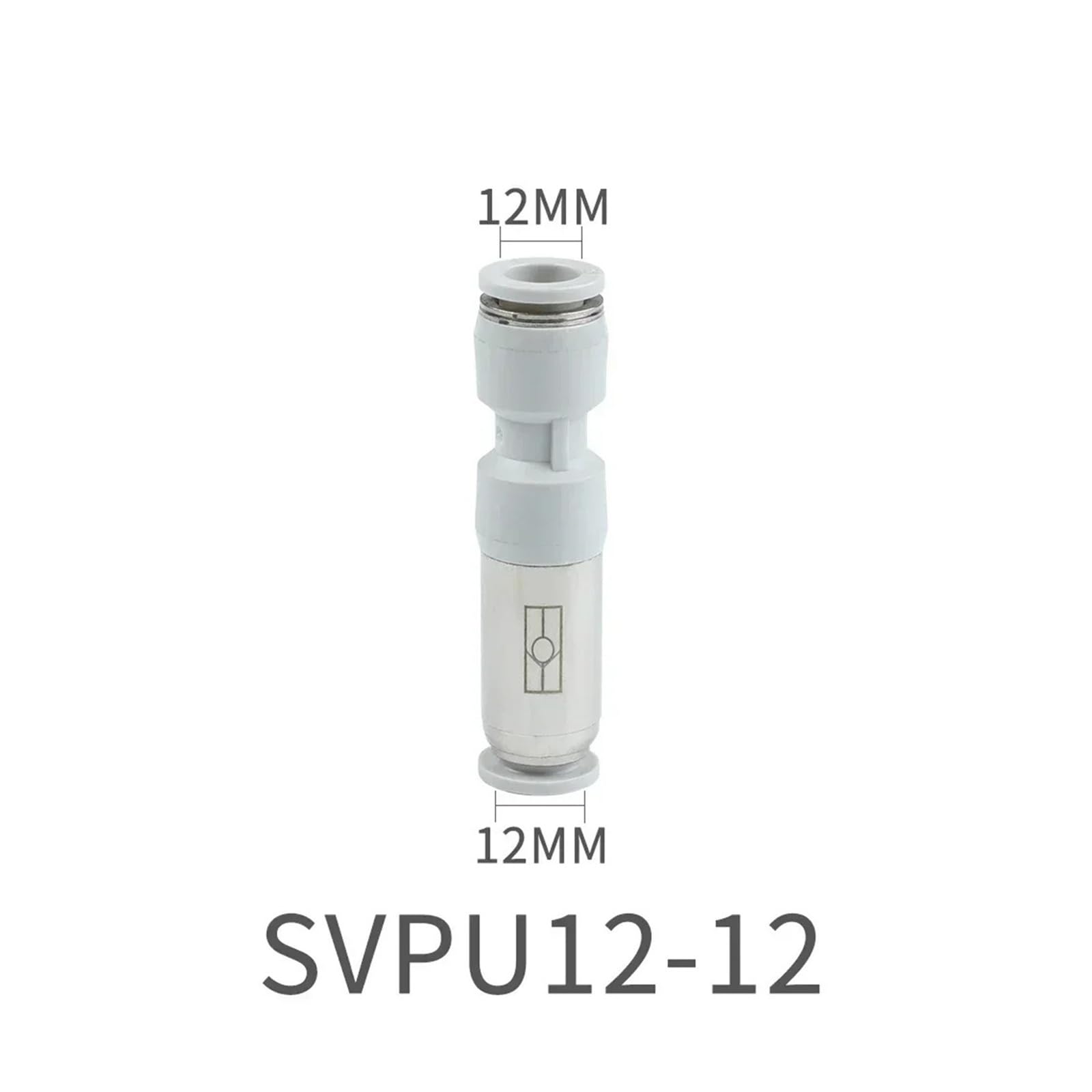 ZS Hardware 1/5/10 sztuk połączenie pneumatyczne zawór zwrotny złącze rury węża powietrza(SVPU12-12,5pcs)