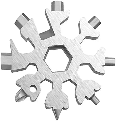 Geek Lab 18in1 Snowflake Multi Tool, Portable, Stainless Steel Heavy Duty Kit. Multitool, Hex Wrench, Screwdriver, Allen Wrench, Camping tool, Bottle Opener, Flat Screwdriver/Wrench.