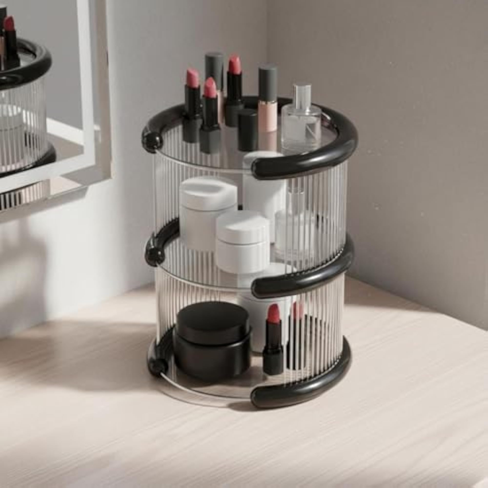 Elegant Multi Layer Desktop Beauty Organizer for Makeup & Perfume
