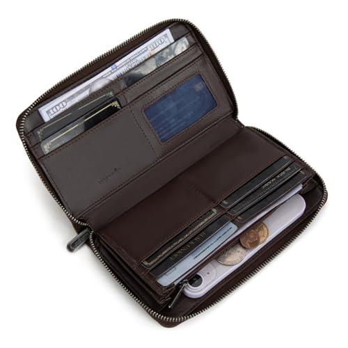 Wrangler Womens Wallet Wristlet Long Purse Designer Clutch Large Capacity Credit Card Holder for Women Men3