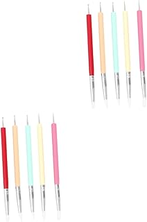 FOMIYES 10 Pçs Canetas De Arte De Unhas Caneta De Unhas Falsas Caneta De Desenho De Unhas Pincel De Construção De Unhas Pincéis De Pintura De Unhas Pincéis De Forro De Arte De Unhas
