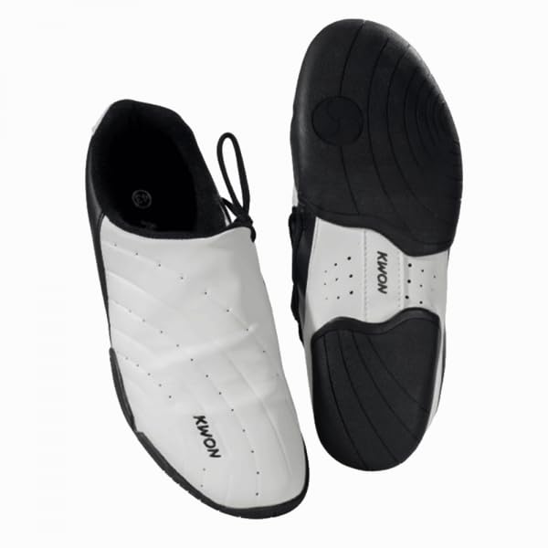 Kwon Premium SIDELESS Taekwondo/Kick Boxing/Karate MAT SHOES-42 Size White/Black-picture-23