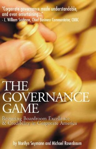 The Governance Game: Restoring Boardroom Excellence & Credibility in Corporate America für 16,90 EUR bei Amazon Bild: The Governance Game: Restoring Boardroom Excellence & Credibility in Corporate America für 16,90 EUR bei Amazon