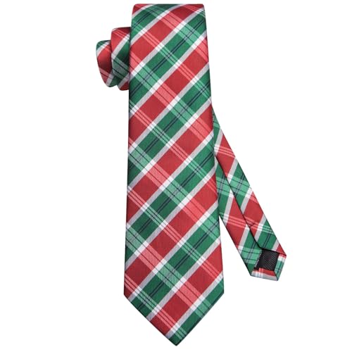 Image of Dubulle Mens Paisley Striped Tie Woven Necktie for Men and Handkerchief Cufflinks Set Wedding Formal Business